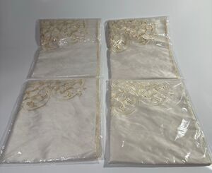 Collections Etc Elegant Scroll Window Valance Crem 5836 Cut Out Embroidered LOT